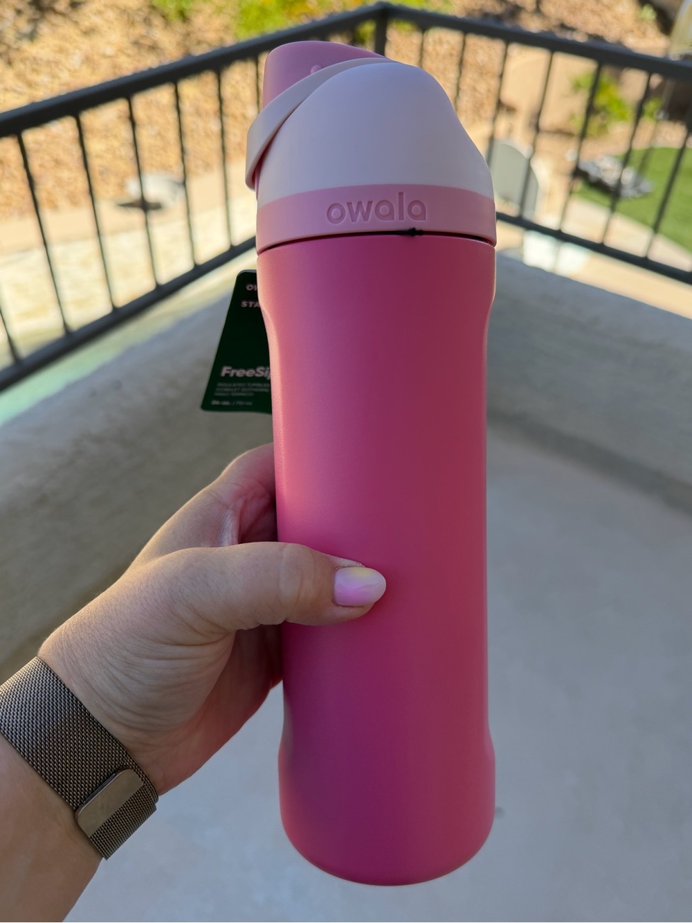 Starbucks Pink Owala Travel Water Bottle - Picture 2 of 2